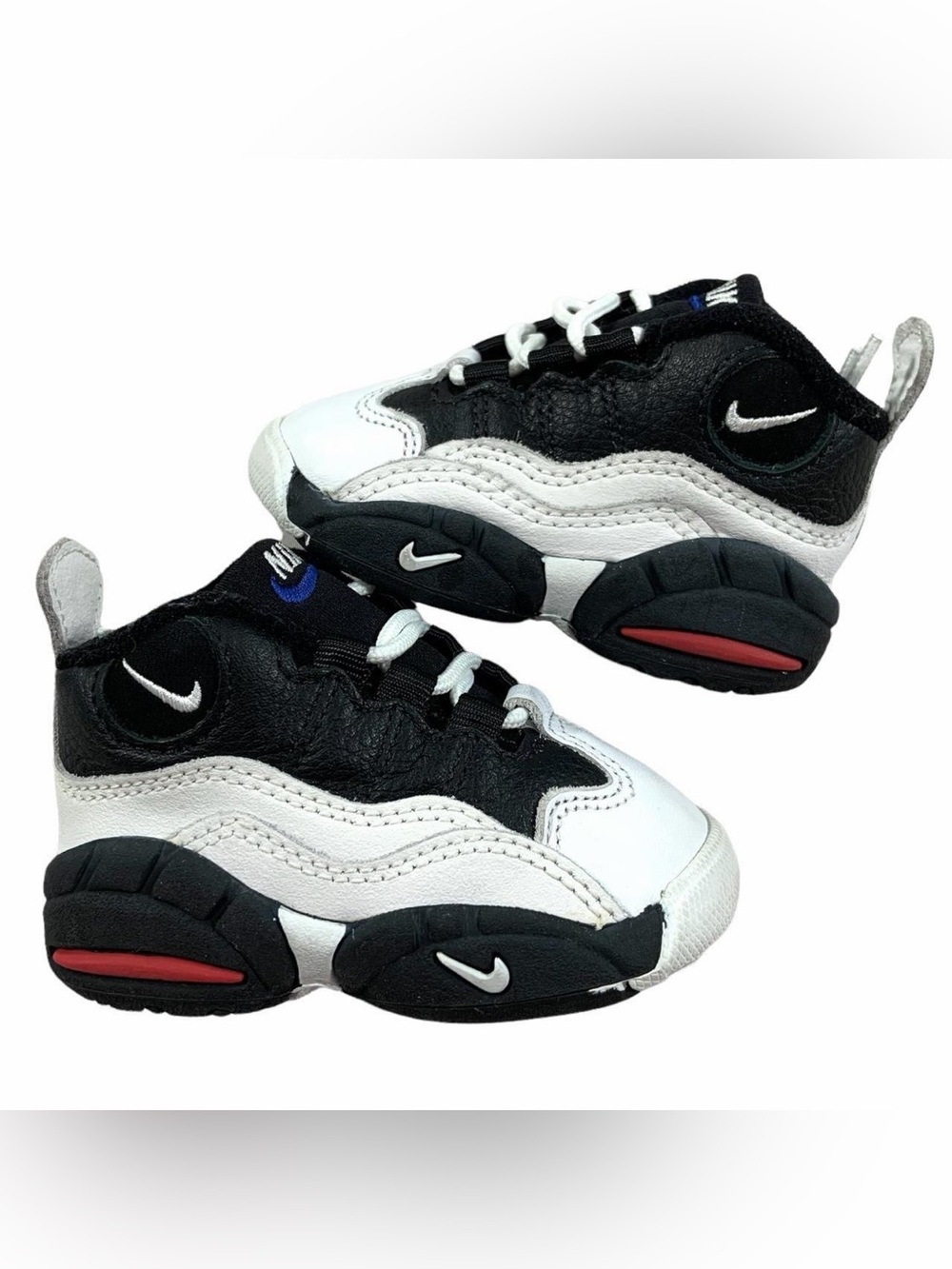 VTG Nike Air Max CW Baby Chris Webber Black White True Red 1995 Sneakers Size 3C